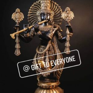 24″/ 61cm Big Krishna Brass Statue