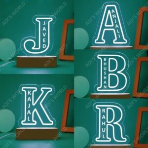 Personalized Name with Alphabet Led Night Table Lamp