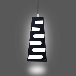 Zigzag Shape Wooden Modern hanging Lamp Shade