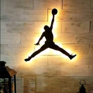 Jumpling Basket Ball Player Acrylic Cutout with Backlit