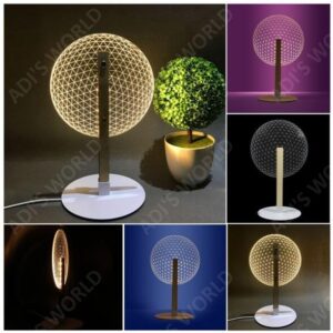 3D Illusion Bloom Shape Led Table Lamp – AW0L6