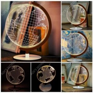 3D Illusion Globe Shape Led Table Lamp – AW0L5