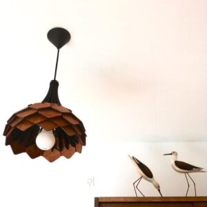 Tangal Pinecone Wooden lamp hanging chandelier