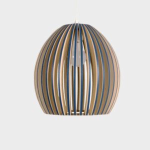 Oval Shape Modern Wooden Hanging Lamp Shade