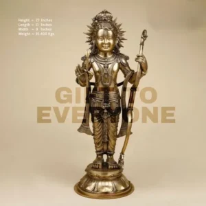 exquisite bronze sculpture capturing the innocence and divinity of Ram Lalla