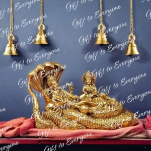 exquisite Brass Lord Vishnu Laxmi Narayana idol statue